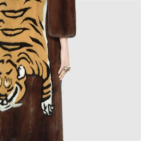 guccy long coat tiger|Gucci tiger ready to wear.